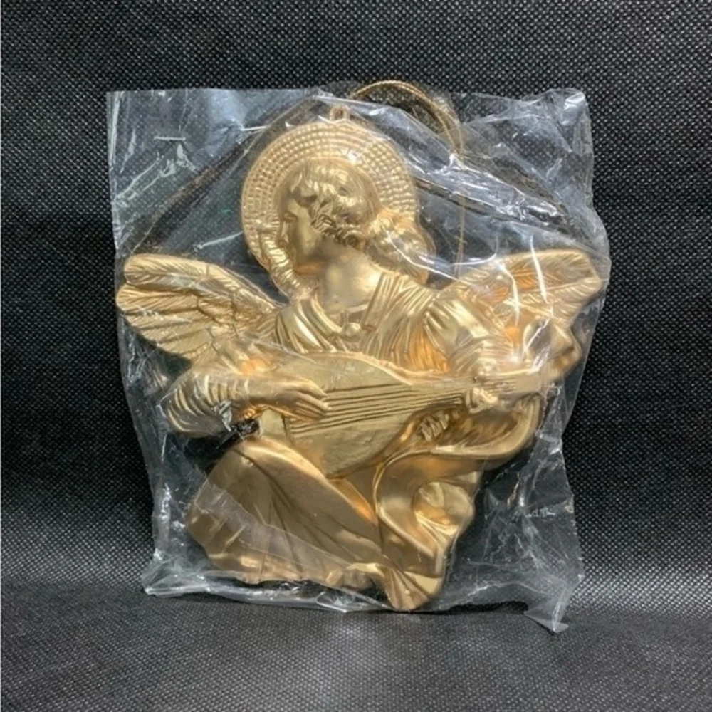 Roman Large Gold Glitter Angel Christmas Ornament 6